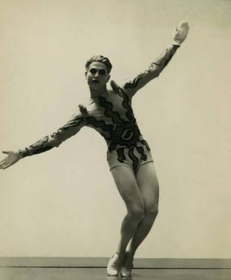 Serge Lifar nel 1931- Bacchus et Ariane- Costumi di Giorgio de Chirico